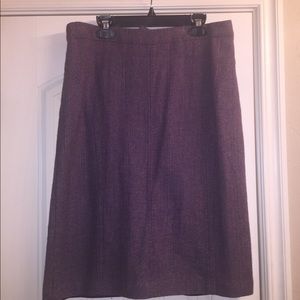 Wool lined pencil skirt